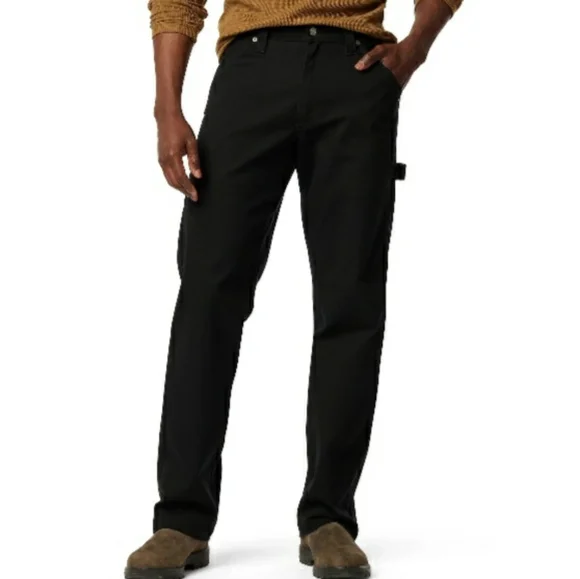 Levi Strauss Signature Carpenter Jeans Mens 40 x 32 Black Denim Hammer Loop NWT - Picture 5 of 9